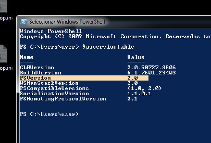 Vista previa del error