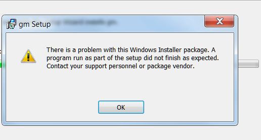 Vista previa del error